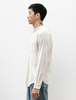 Taiga Takahashi Mens Lot 104 Band Collar Shirt - Cotton Rayon Ivory - Thumbnail 3
