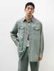 Acne Studios Relaxed Fit Denim Shirt - Blue/Beige - Thumbnail 1