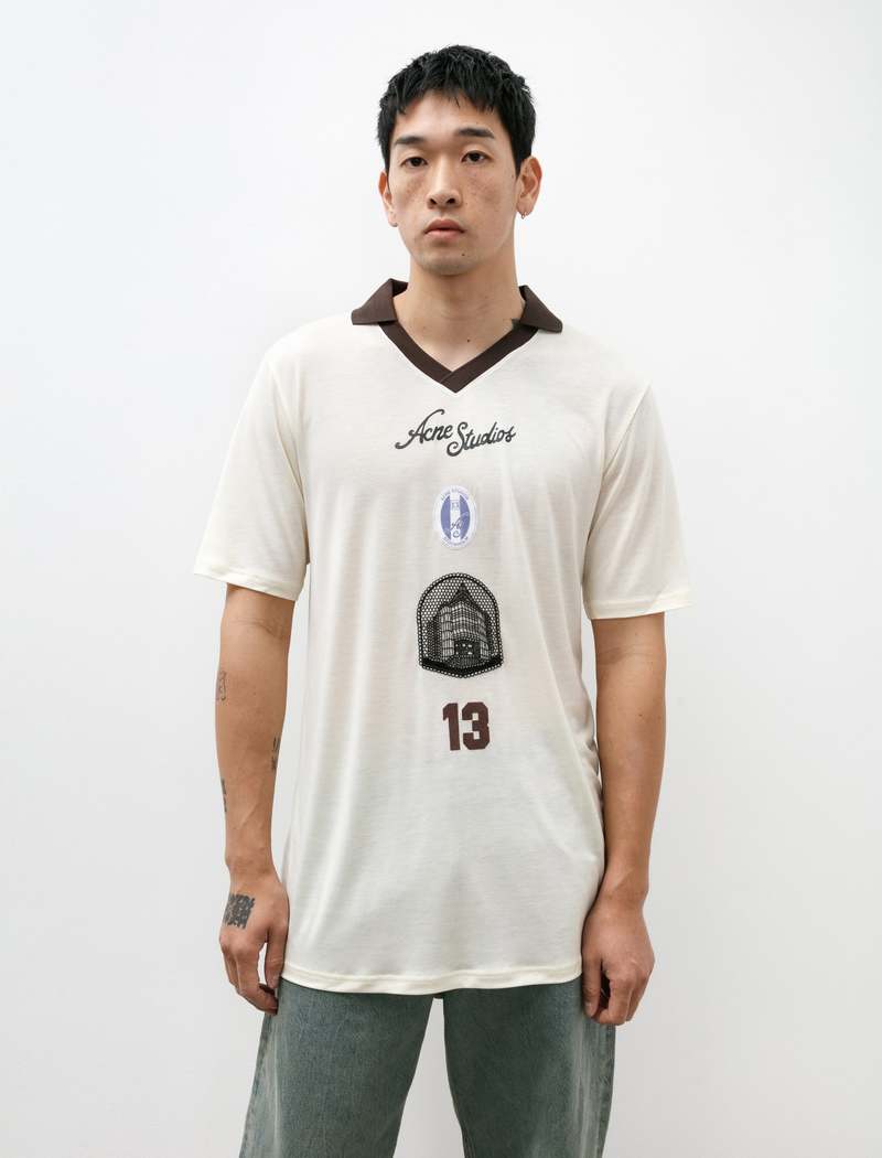 送料込み【Acne Studios】ロゴ入り T-SHIRT☆IVORY WHITE Acne Studios Logo T-Shirt Ivory White FN-MN-TSHI000542 – NOMAD