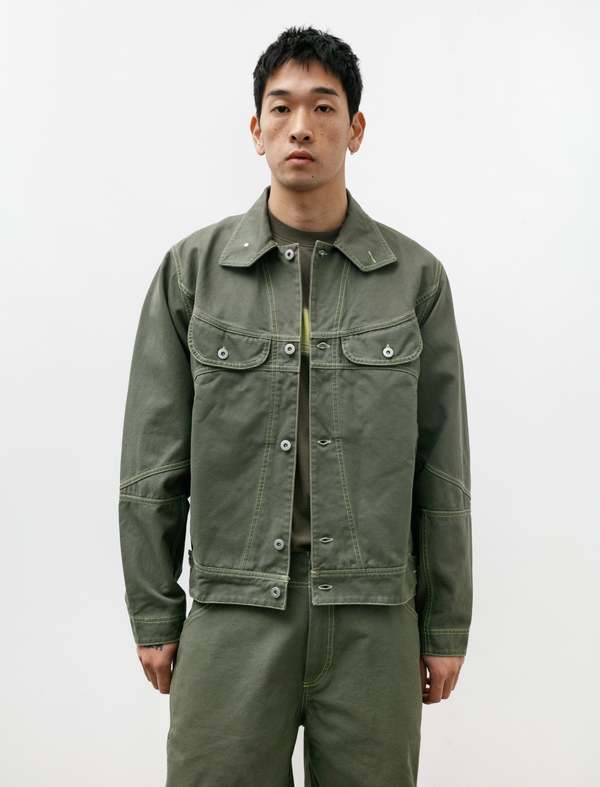 Colin Meredith Welder Button Jacket - Moss Wash | Garmentory
