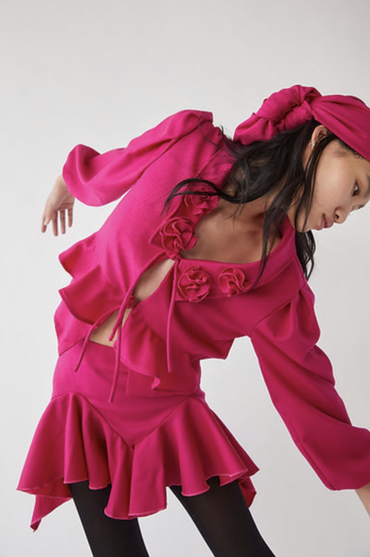 Tach Clothing Sultana Wool Blend Mini Skirt Garmentory