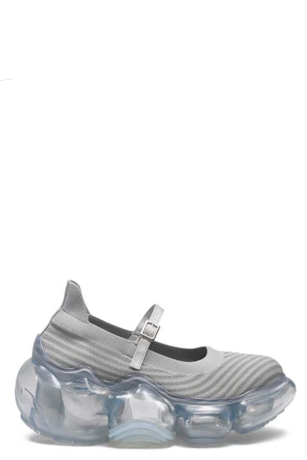 grounds Moopie Knit Pump - Gray/Ice Gray | Garmentory