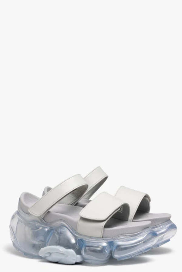 靴 grounds MOOPIE LEATHER SANDAL 28cm GRAY grounds Moopie Leather Sandal - Gray/Ice Gray | Garmentory