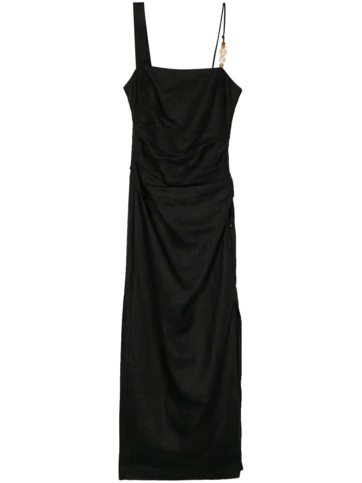 sir antonia beaded dress SIR. Antonia Beaded Midi Dress in Black