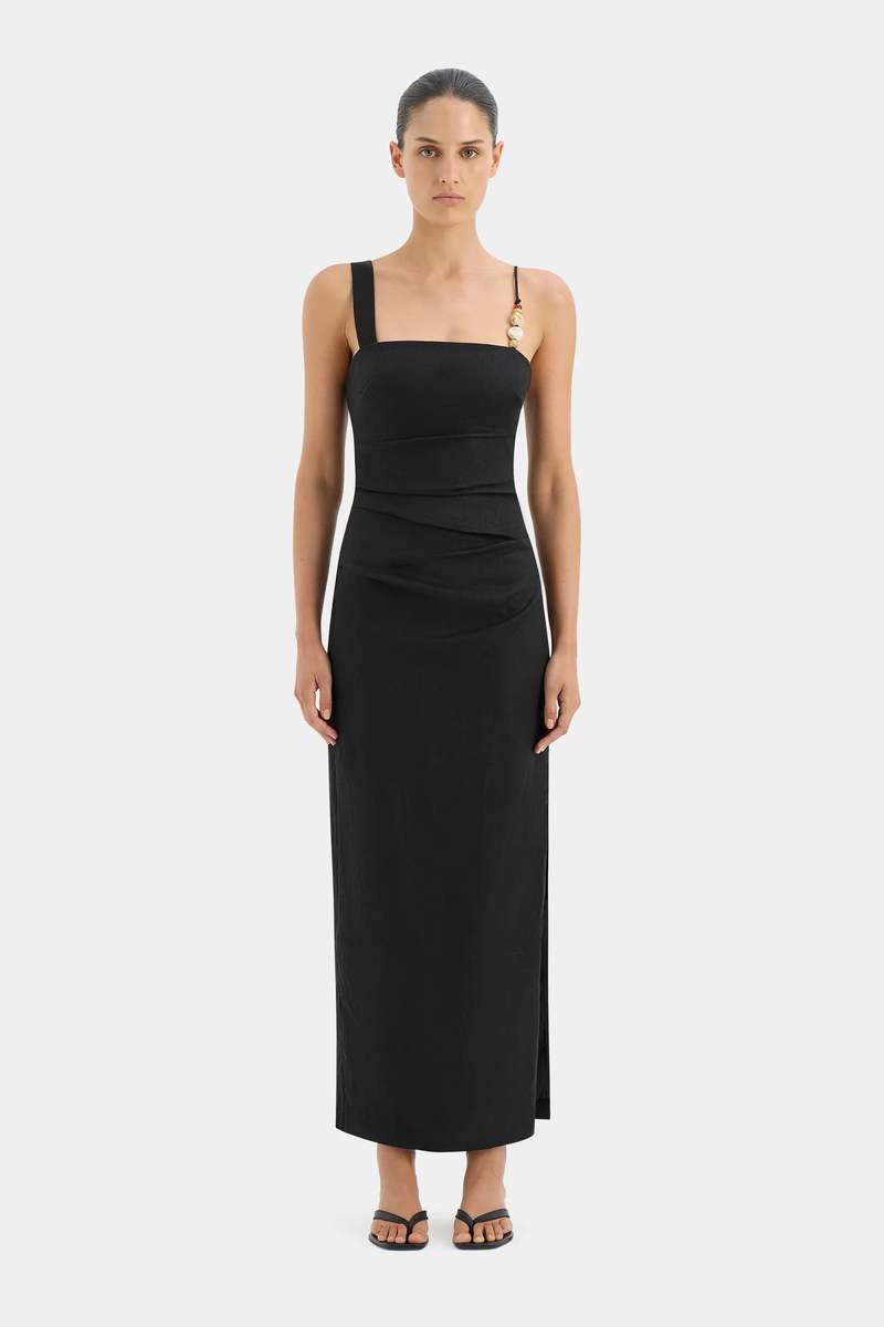 ralph lauren black label antonia beaded dress Antonia Beaded Midi Dress Antonia Strapless Sheath Dress The Label Antonia  Beaded Midi Dress – EditNewYork
