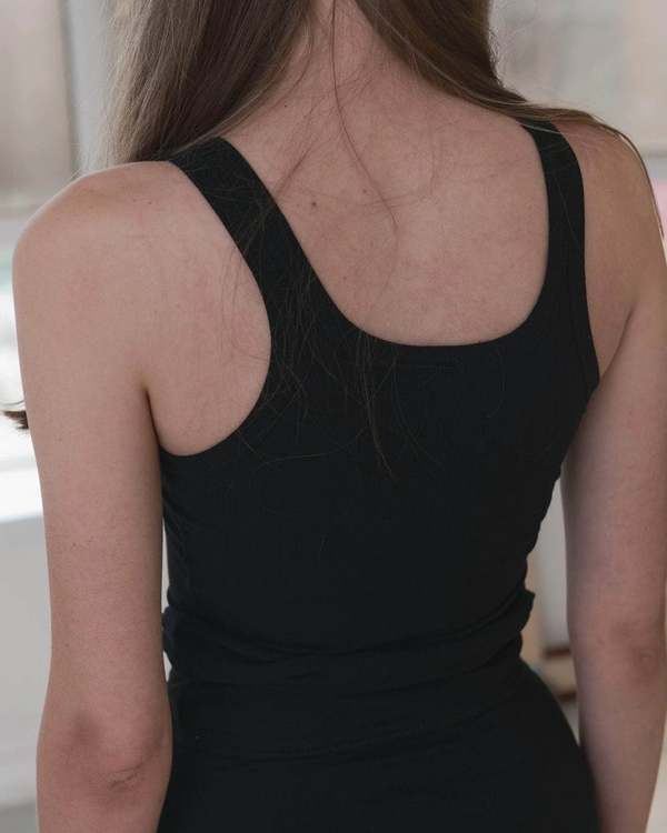 Baserange Heart Tank - Black | Garmentory