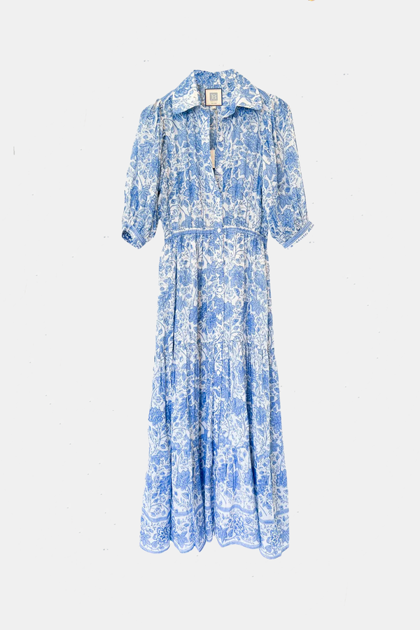 Bell By Alicia Bell Blair Maxi Dress - Blue Floral | Garmentory