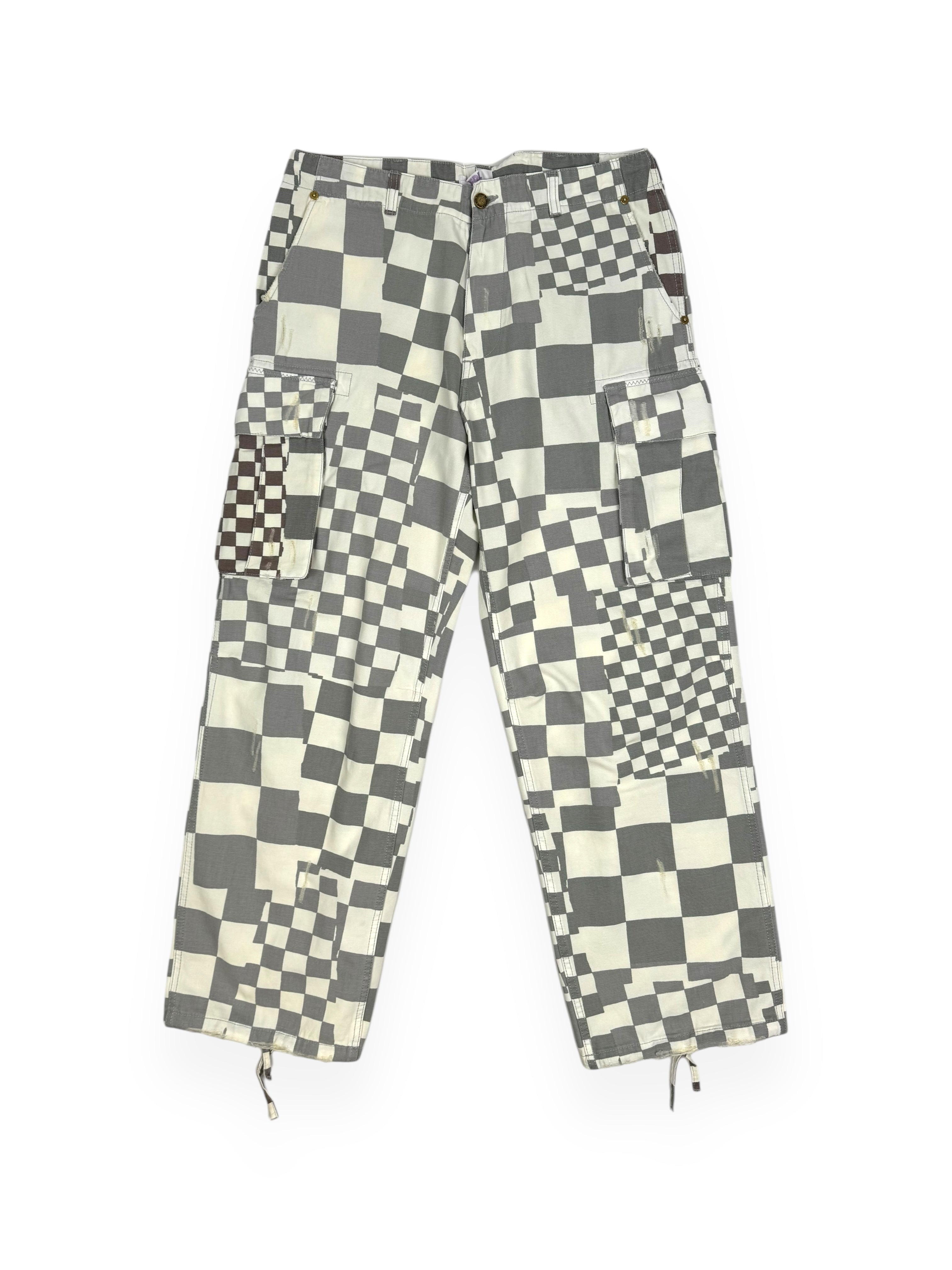 ネットで注文 ERL Garmentory | Checker Grey Light - PANTS CARGO パンツ