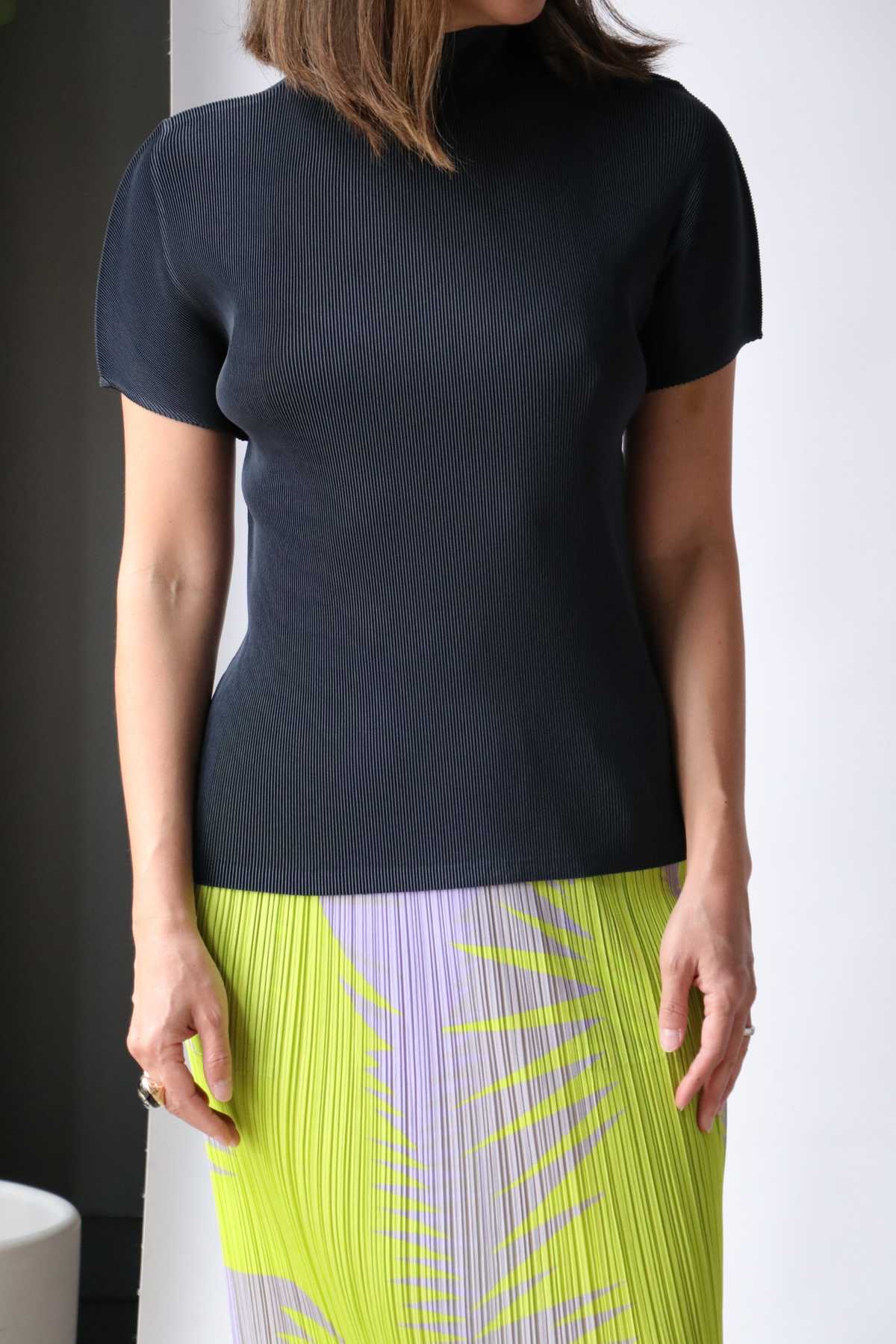 トップス PLEATS PLEASE MIST APRIL GRAYISH NAVY Pleats-Please-by-Issey-Miyake-