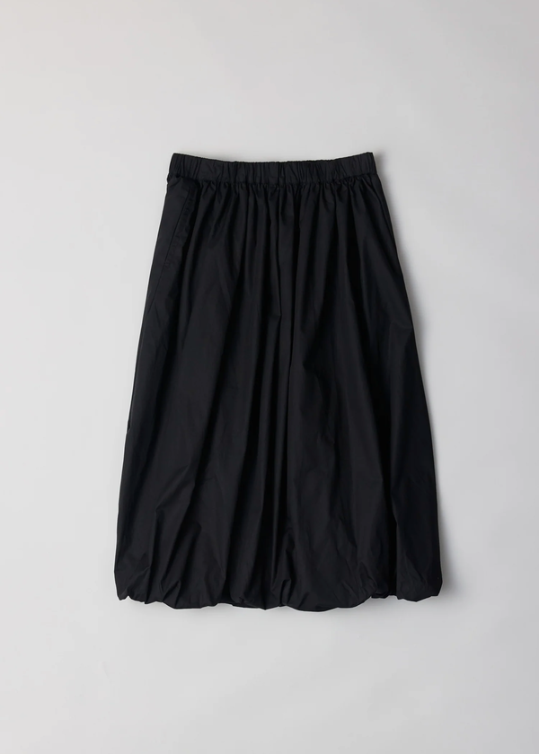 ◇hug your skin◇ Balloon padded midi skirt black Balloon midi skirt (Black) - hug your skin