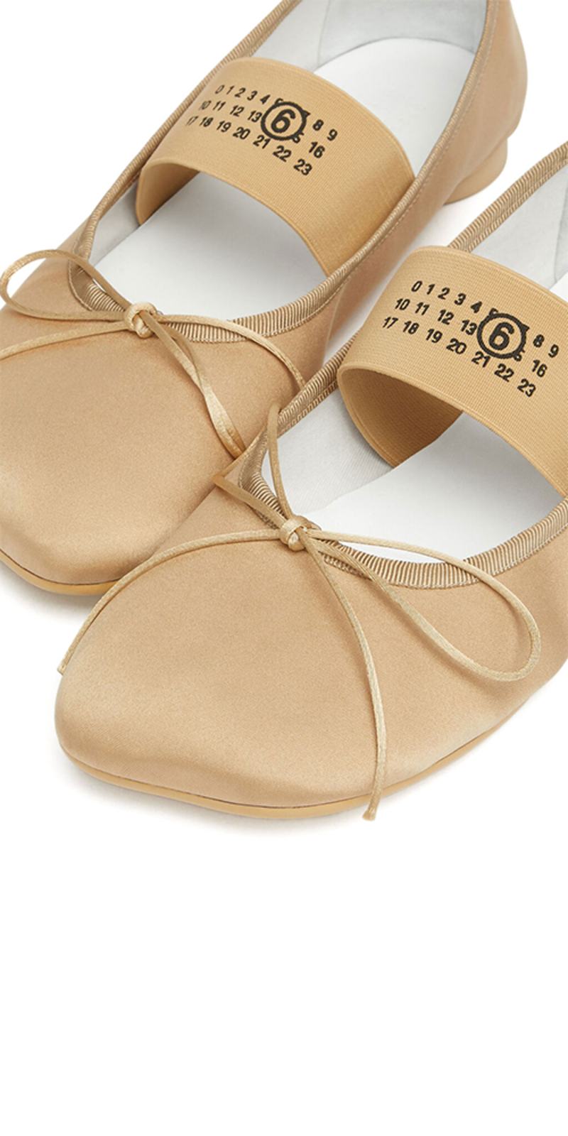 【MM6】ANATOMIC SATIN BALLERINAS MM6 Maison Margiela Grey Satin Anatomic Ballerina Shoes