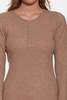 The Tile Club Sylvia Cashmere Henley Sweater - Mink - Thumbnail 5