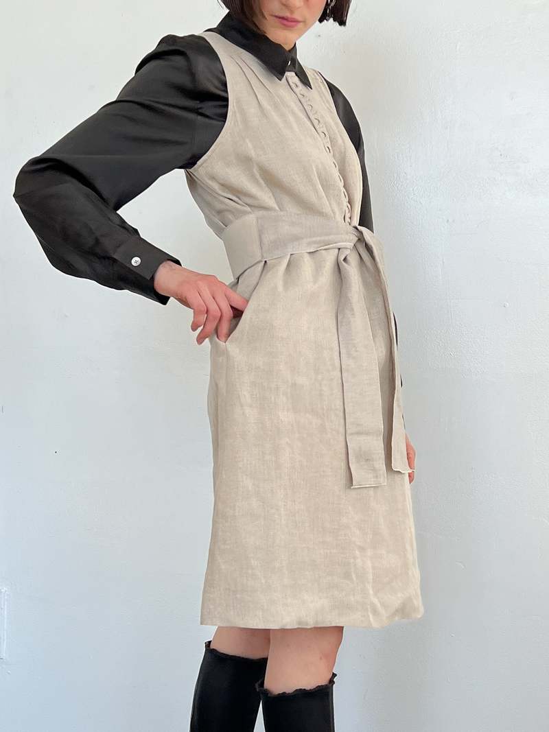 a line dress no waist Rust Ribbed Sleeveless A-Line Midi Dress – PinkBlush