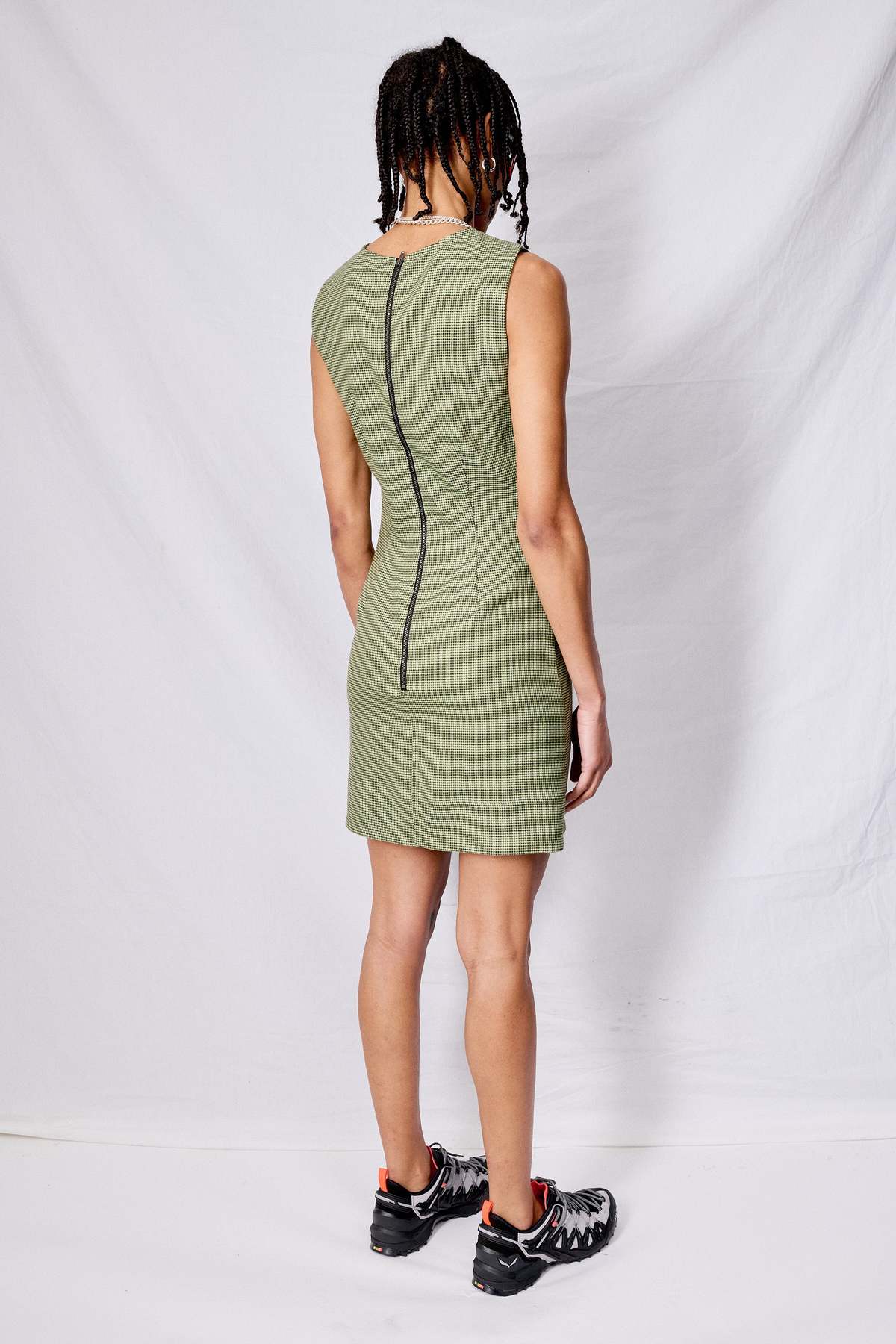 suiting sleeveless short dress Women's Refined Suiting Double Breasted Mini Dress | Color: Black