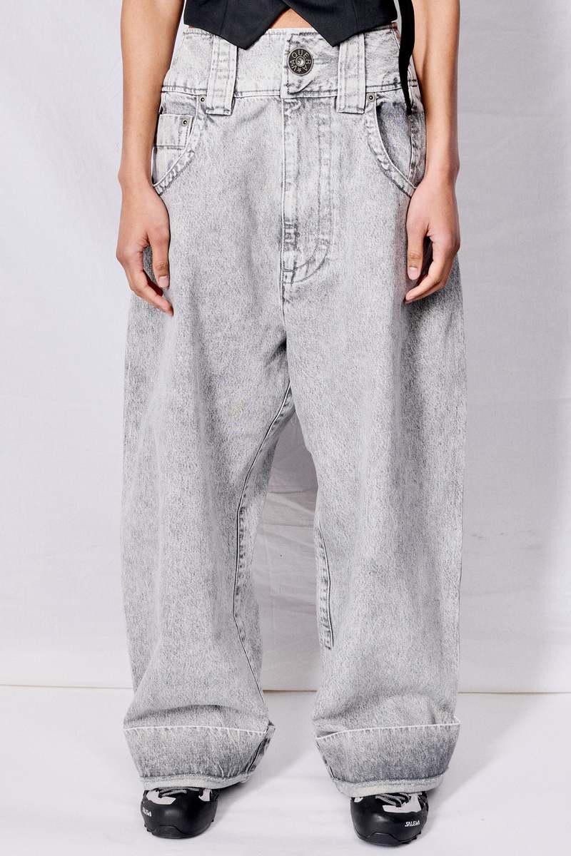 Vaquera Baby Jeans - Grey | Garmentory