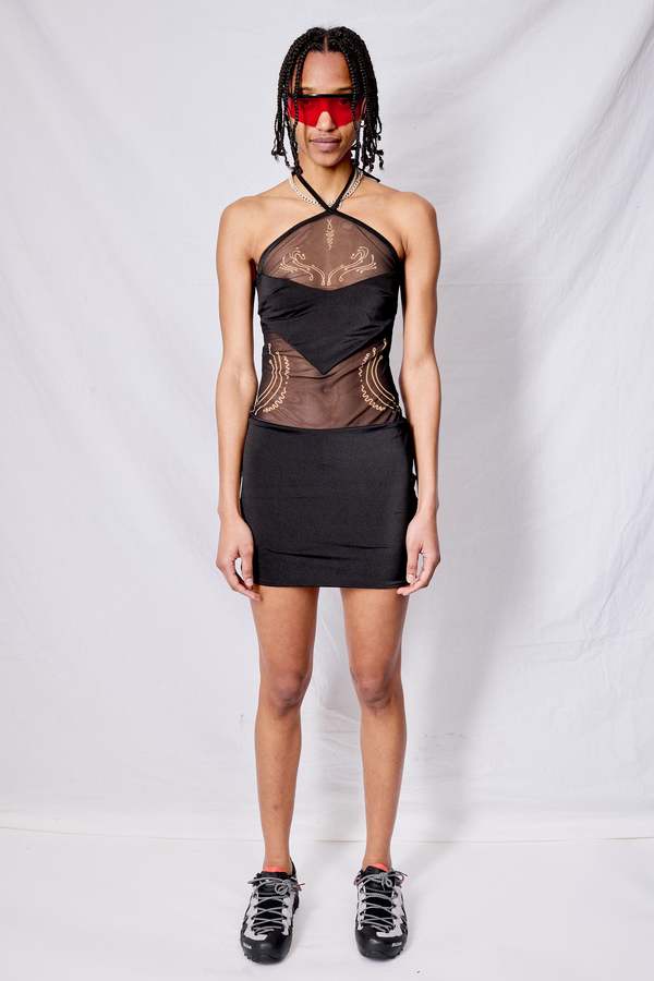DI PETSA Venus Shell Tattoo Mini Dress | Garmentory DI PETSA Venus Shell Tattoo Mini Dress | Garmentory