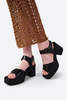 "INTENTIONALLY __________." MARGO SOLE PLATFORM HEEL - BLACK - Thumbnail 2