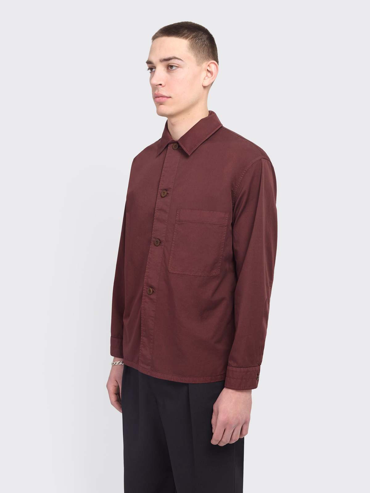 Lemaire Pyjama LS Shirt - Cocoa Bean | Garmentory