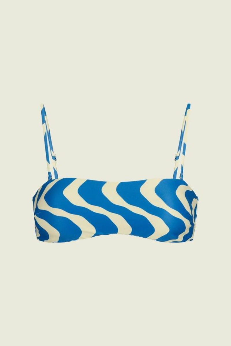 OAS Blue Rippling Baia Bikini Top