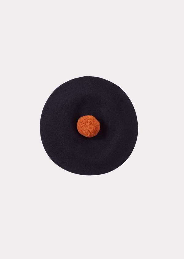 Caramel Aberfeldy Beret Tam - Navy/Oxide