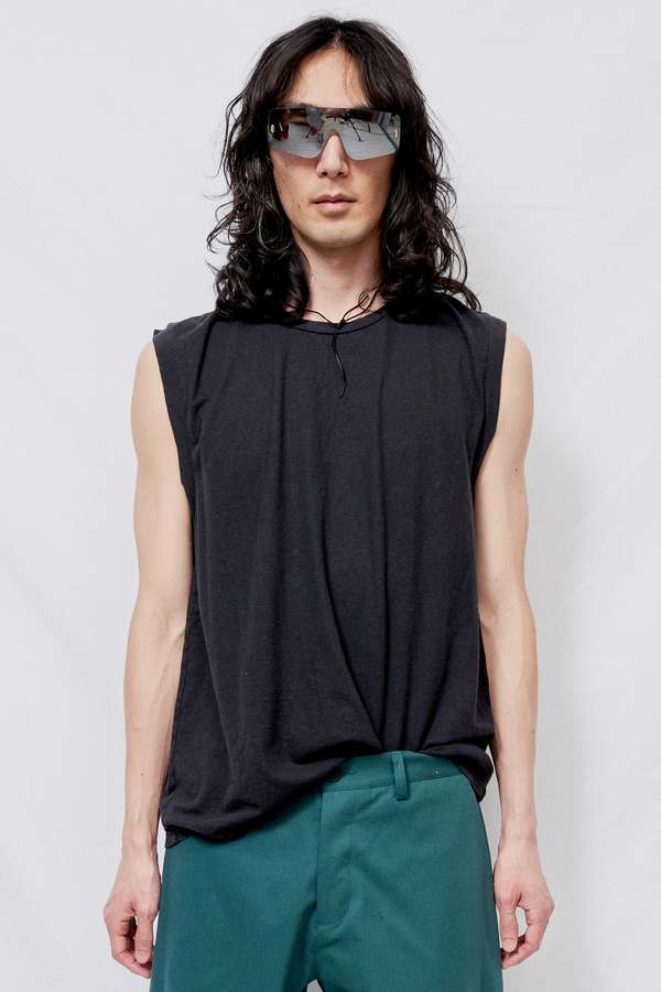 Crazee Wear Army Green Muscle Shirt - Stretch Rib Cotton/Poly, Tapered Fit (XX-Large) - View #11