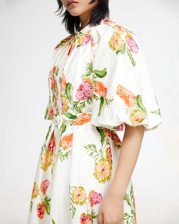 knee length dresses for ladies Acler Cranhurst Dress in Peach Parfait  Coco & Lola