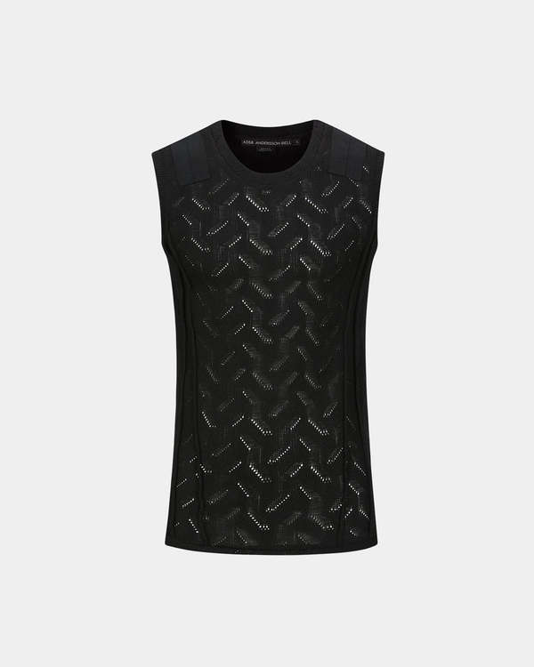 ■ANDERSSON BELL■ Warden Military Sleeveless atb1077mCHARCO ANDERSSON BELL Waden Military Sleeveless Shirt - Black