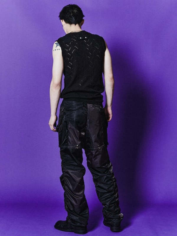 ■ANDERSSON BELL■ Warden Military Sleeveless atb1077mCHARCO ANDERSSON BELL Waden Military Sleeveless Shirt - Black