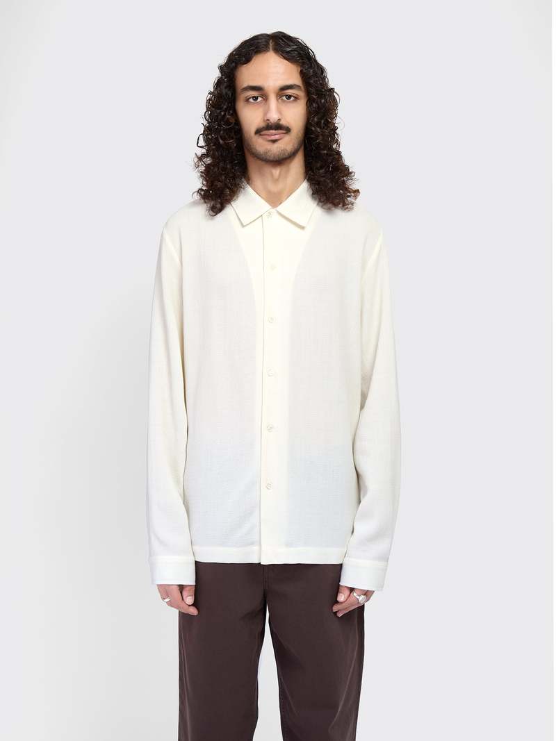 Séfr Sense Shirt - Off White Crepe | Garmentory