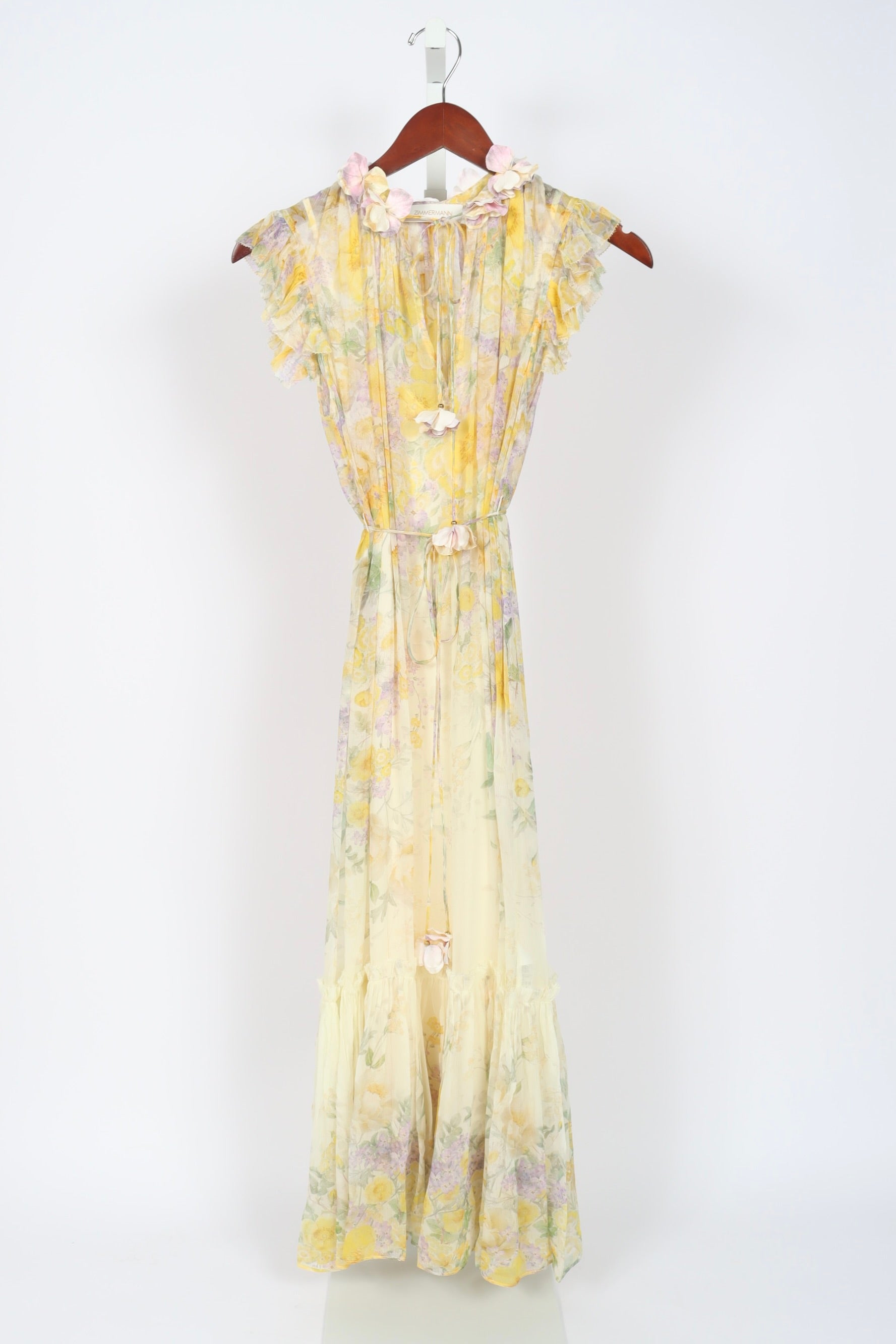 chinese dress ladies Zimmermann Harmony Tiered Midi Dress (For Hire) – EKOLUV main image 0