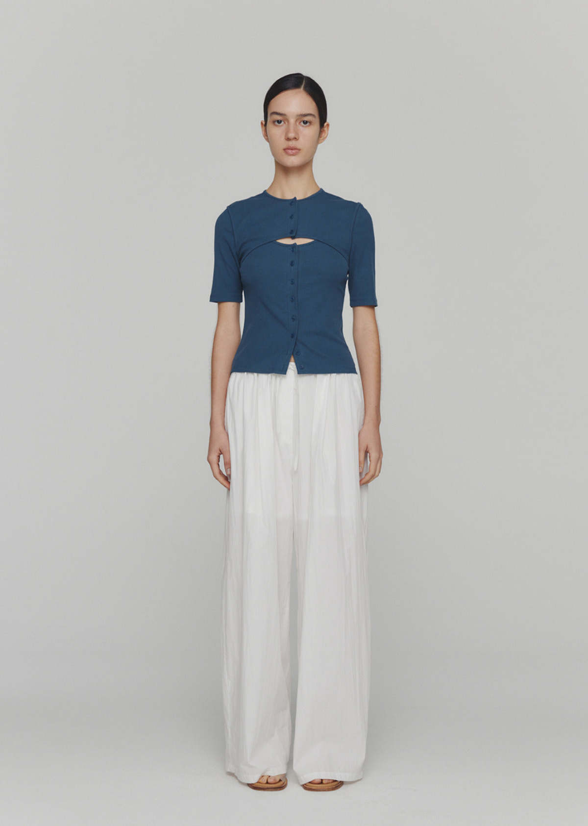 【MODERNIF】Hoca banding wide pants MODERNIF】Hoca banding wide pants (modernif/パンツ) 92474022