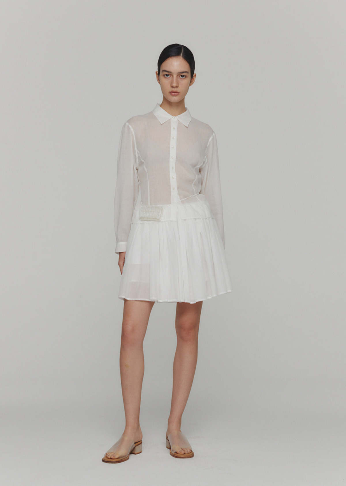COTTON-SHIRRING-BANDING-SKORT-