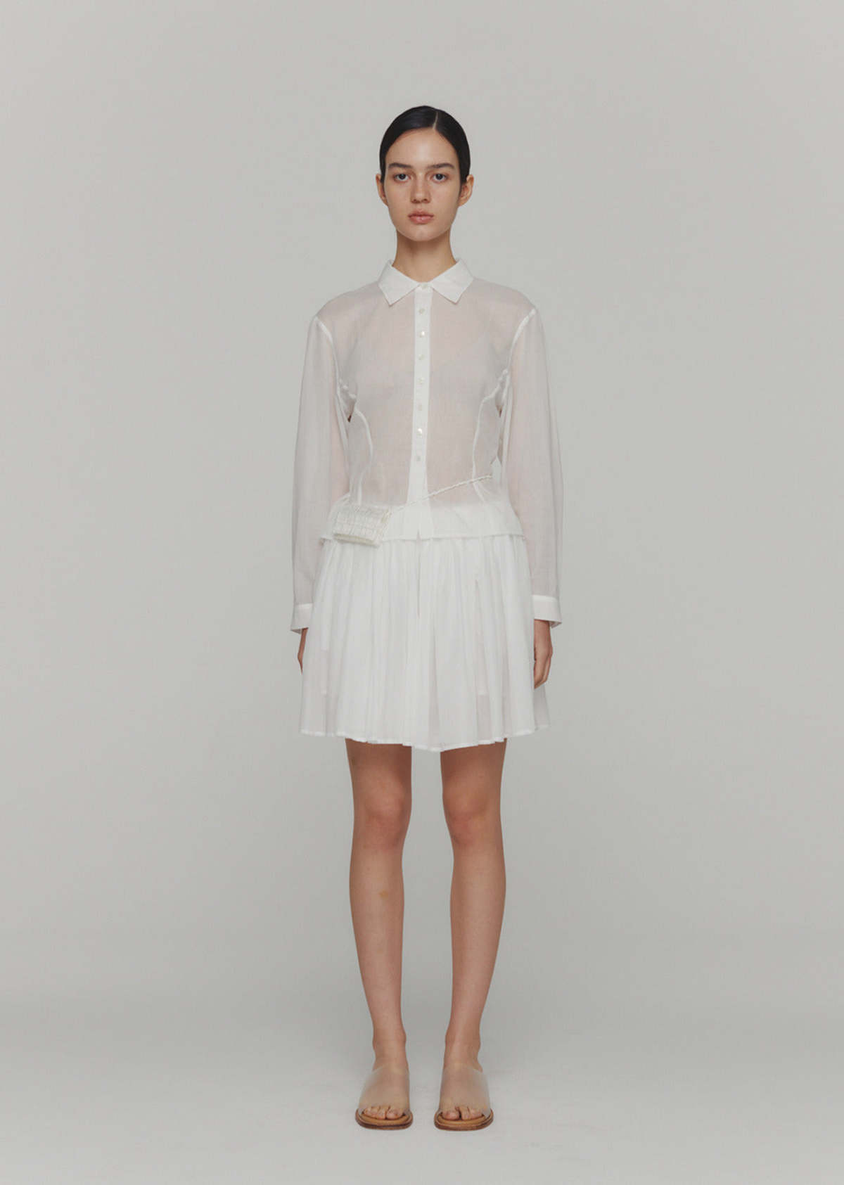COTTON-SHIRRING-BANDING-SKORT-