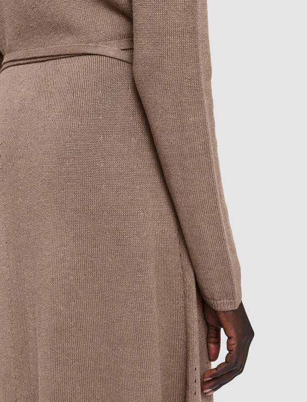 Joseph Linen Cotton Knitted Dress - Mocha | Garmentory Joseph Linen Cotton Knitted Dress - Mocha | Garmentory
