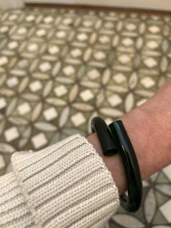 loop lucite bracelet