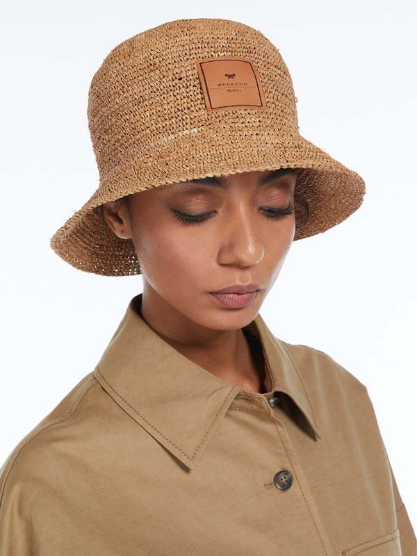 NWOT ‘S Max Mara Label-cut Wide-brimmed Raffle Effect Cloche Size: S/M Spring MaxMara Hats for Women on Sale up to 90% Off: Poshmark main image 2