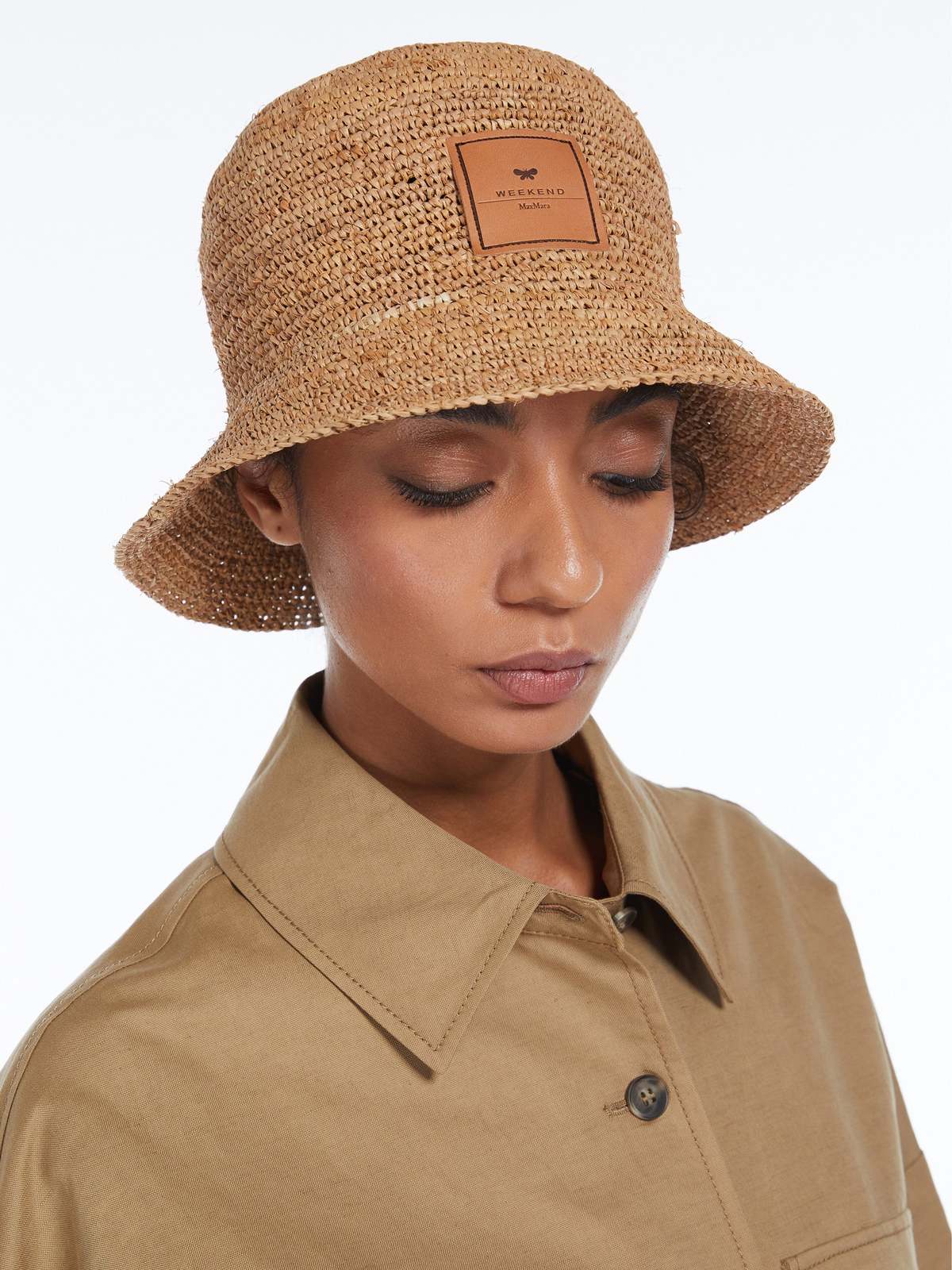 ハット Max Mara LORETTA - Cotton jacquard cloche hat Weekend Max Mara Cloche Sun Hat | Garmentory