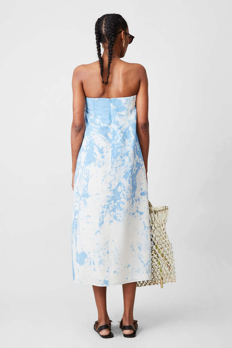 Caron Callahan Mercedes Dress - Blue Tumble