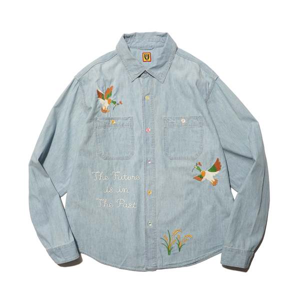 ヒューマンメイド　HUMAN MADE Chambray Work Shirt Human Made - CHAMBRAY WORK SHIRT | HBX