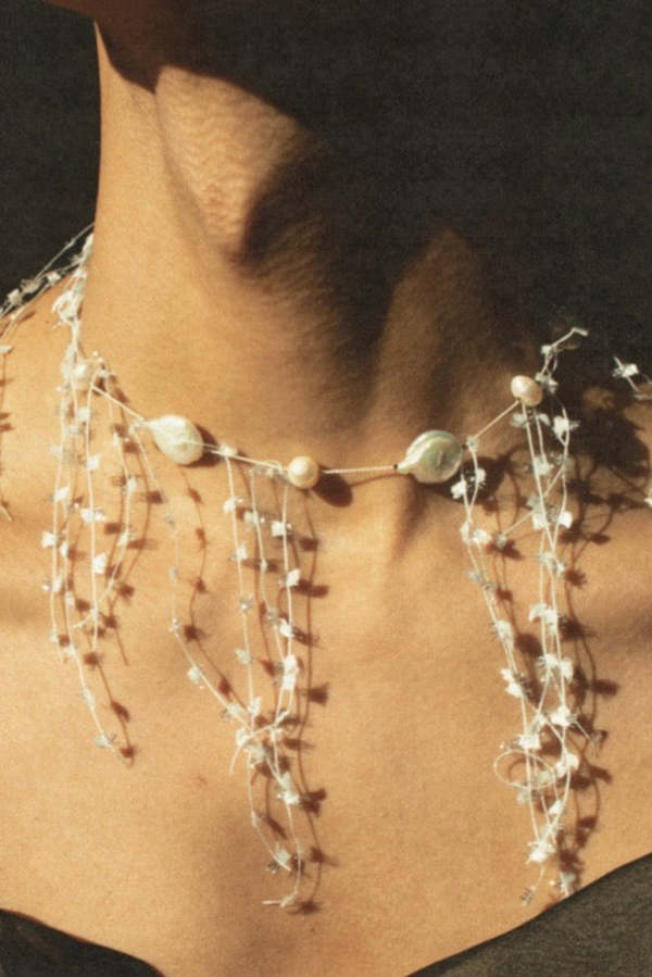 Isshi Desnuda Seagrass Necklace - Foam | Garmentory