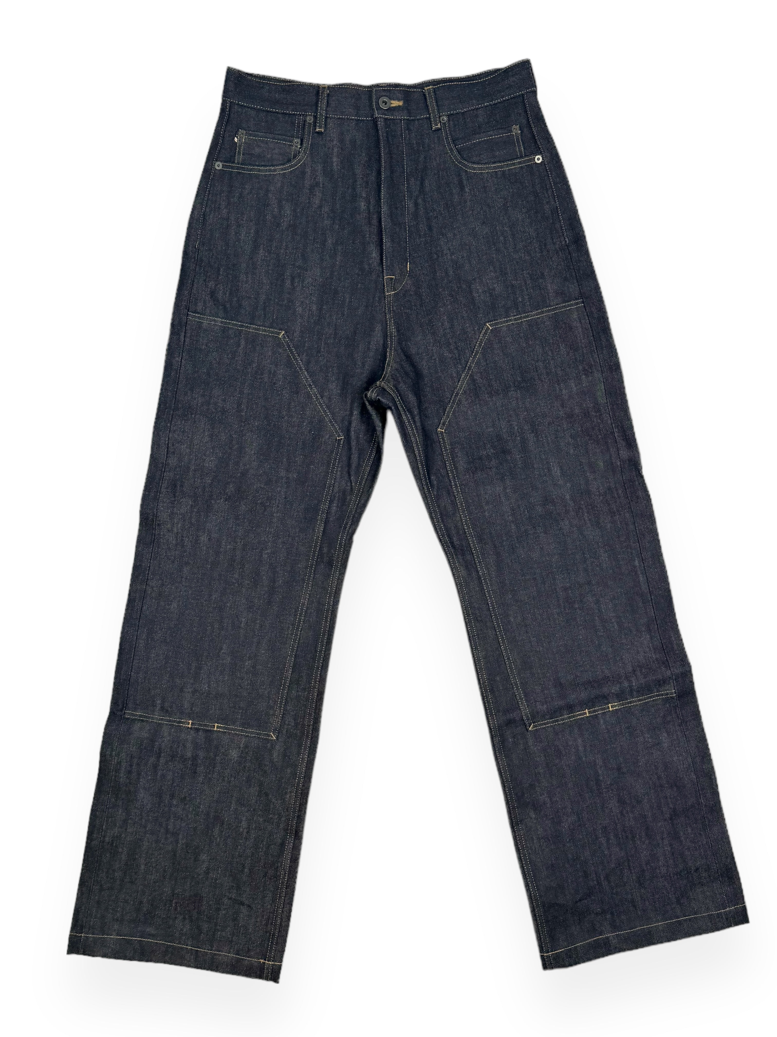 Rick Owens Double Knee Geth Cut - Indigo | Garmentory