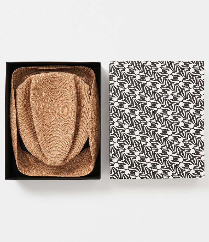 【つぼん汁】mature ha. abaca 7cm brim BOXED HAT paper abaca for kids
