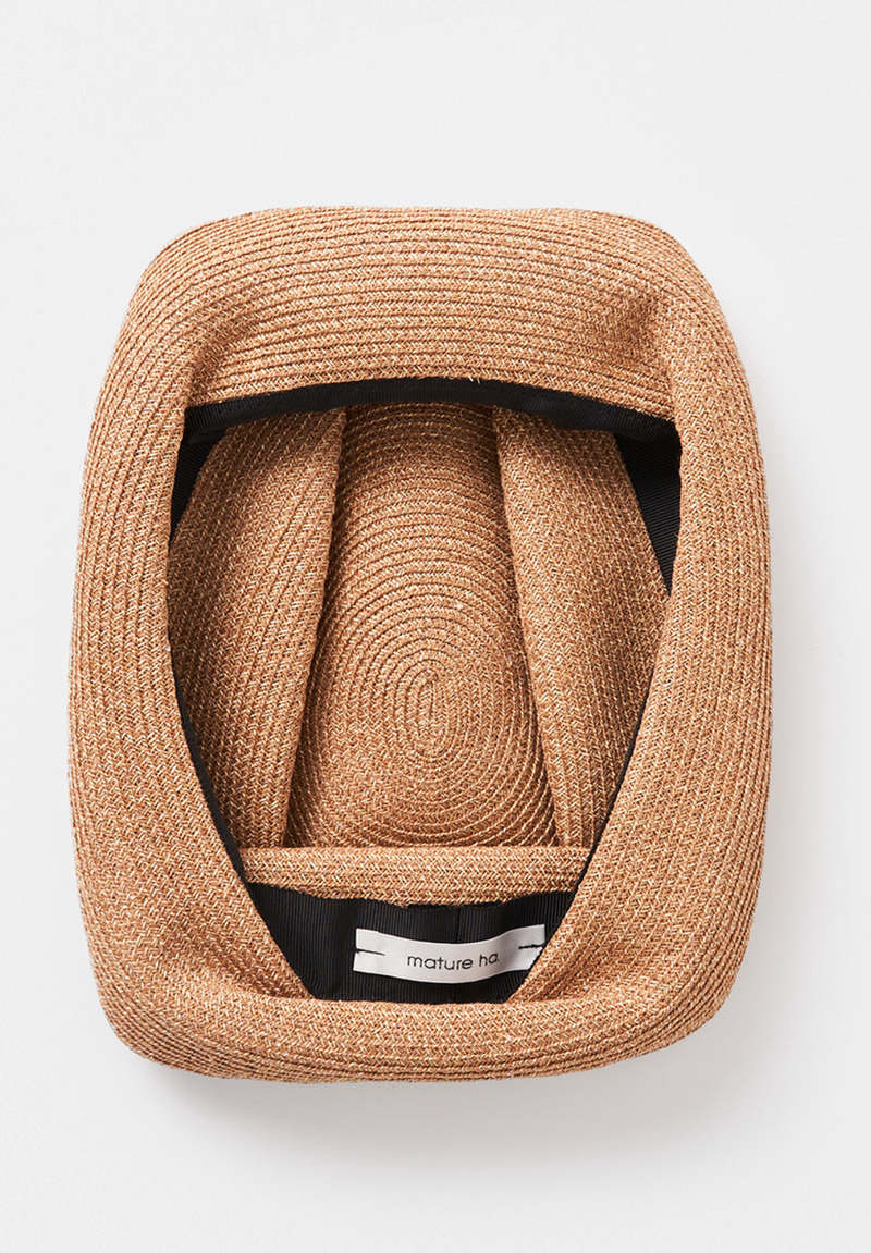 Mature Ha Boxed Hat Paper Abaca Hat - Bronze Gold | Garmentory