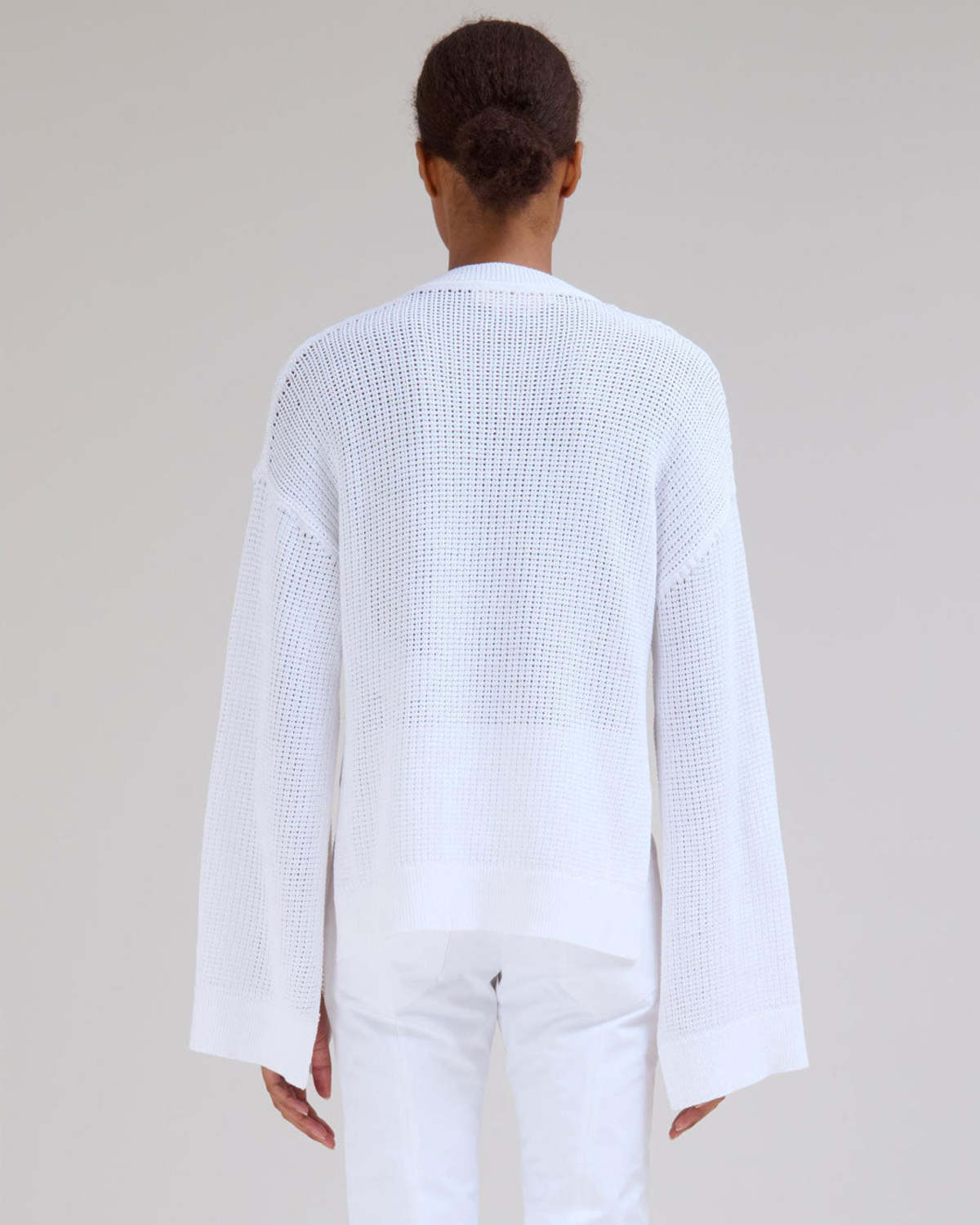 その他 MARNI WHITE COTTON KNITWEAR Marni Dishevelled Cotton Sweater | Stone White | Canoe Club