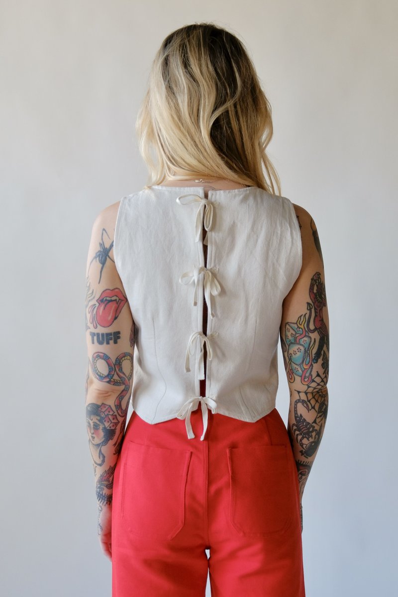 Maria Stanley Farra Vest - Bone Maria Stanley Farra Vest - Bone