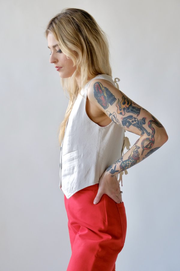 Maria Stanley Farra Vest - Bone Maria Stanley Farra Vest - Bone