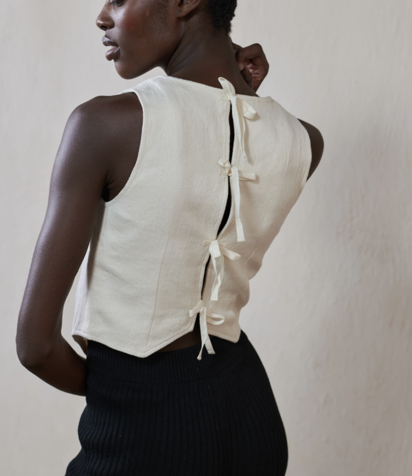 Maria Stanley Farra Vest - Bone Maria Stanley Farra Vest - Bone