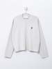 AMI RED ADC CREWNECK SWEATER - CHALK - Thumbnail 1