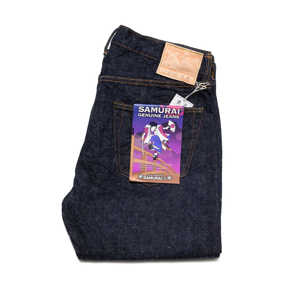 SAMURAI JEANS Ushiwaka 15oz Slim Tapered Selvedge Denim