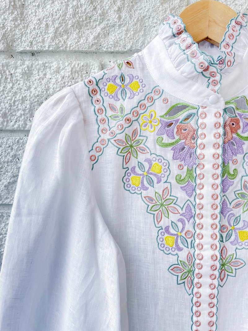 CHRISTY LYNN Ciara Top - White Combo